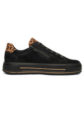 Load image into Gallery viewer, Ara Canberra Wide Fit Black Trainers 12-23004-01