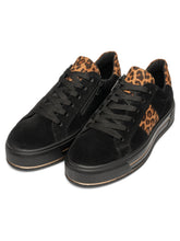 Load image into Gallery viewer, Ara Canberra Wide Fit Black Trainers 12-23004-01