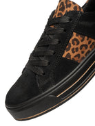 Ara Canberra Wide Fit Black Trainers 12-23004-01