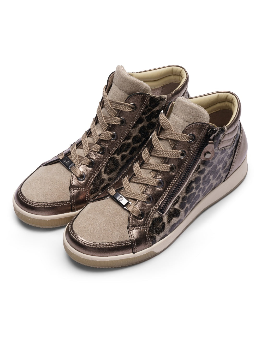 Ara Rom Leopard Beige Boots 12-24499-36