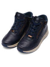 Load image into Gallery viewer, Ara Osaka High Top Navy Boots 12-24808-17