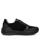 Ara New York Wide Trainers in Black with Leopard 12-25112-10