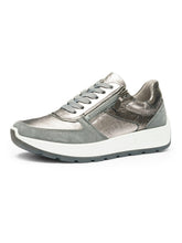 Load image into Gallery viewer, Ara New York Wide Trainers Grey 12-25112-11