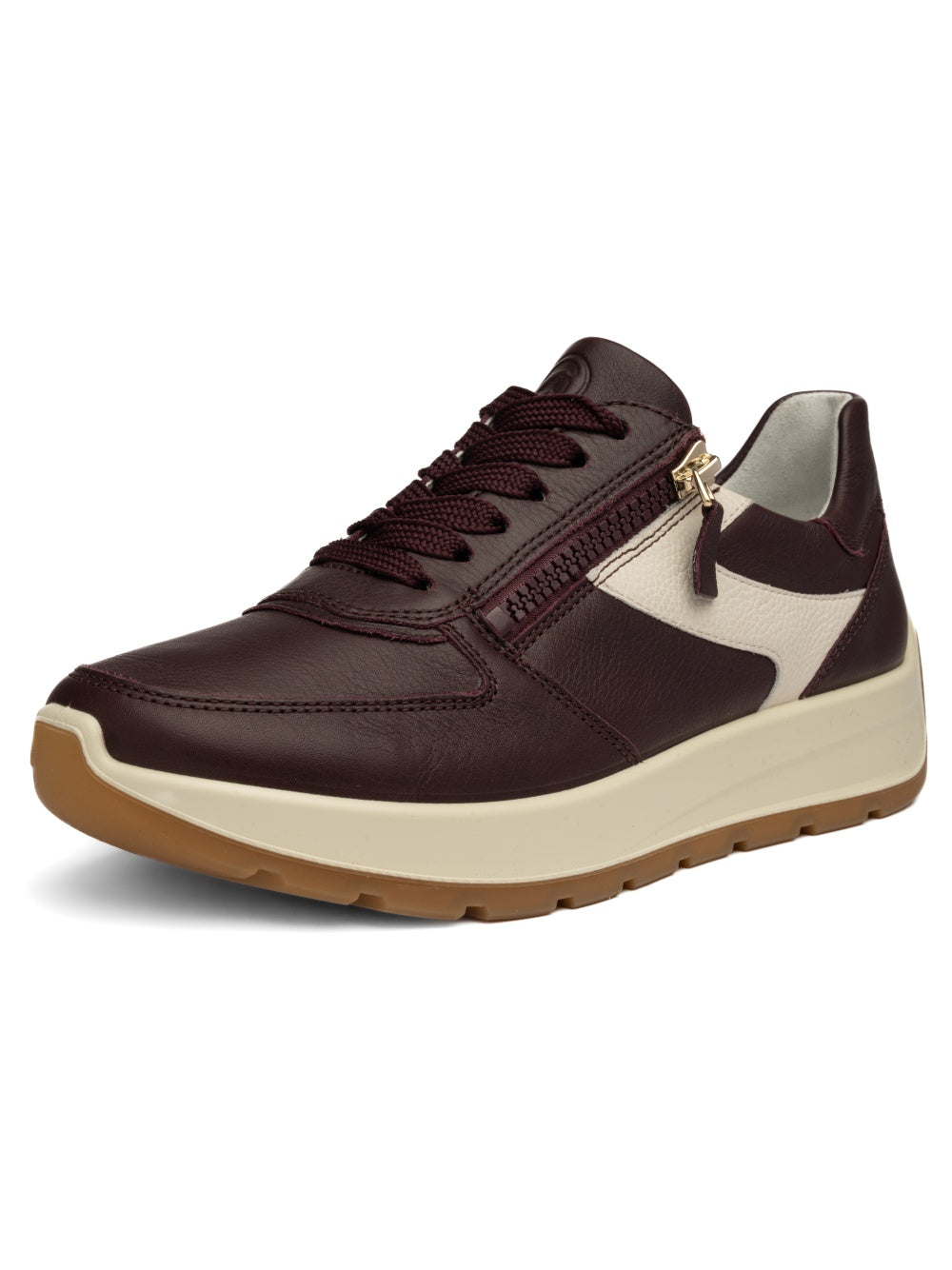 Ara New York Wide Trainers Burgundy 12-25112-18