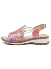 Load image into Gallery viewer, Ara Low Wedge Floral Sandals 29005 23