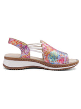 Load image into Gallery viewer, Ara Low Wedge Floral Sandals 29005 23