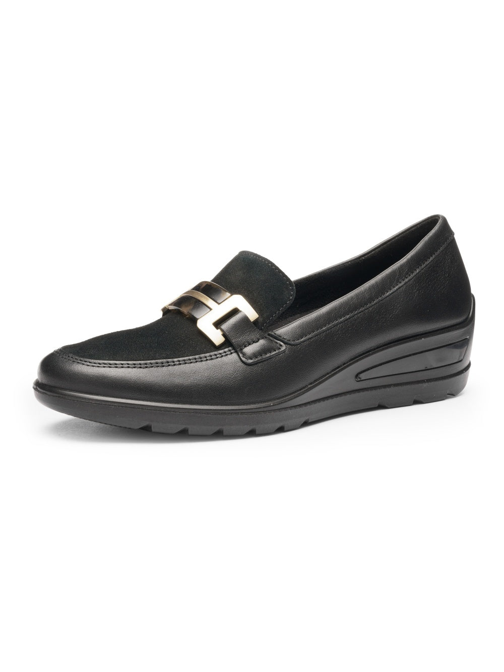 Ara H Fit Black Slip On Shoe 12-50609-01