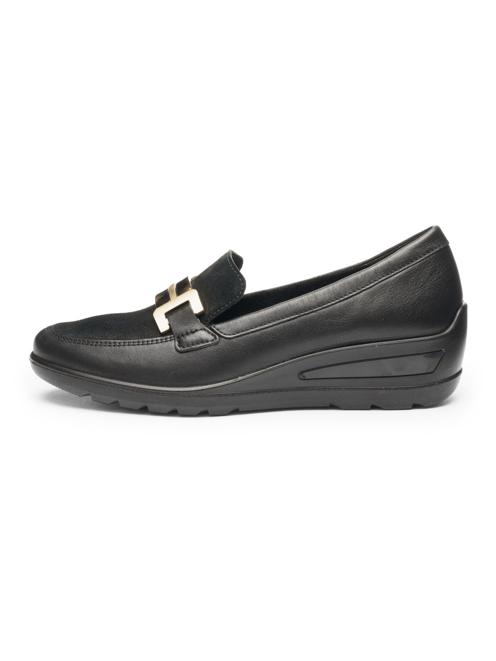 Ara H Fit Black Slip On Shoe 12-50609-01