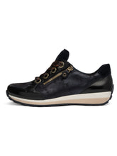 Load image into Gallery viewer, Ara Osaka Navy H Fit Trainers 12-64587-16
