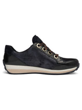 Load image into Gallery viewer, Ara Osaka Navy H Fit Trainers 12-64587-16