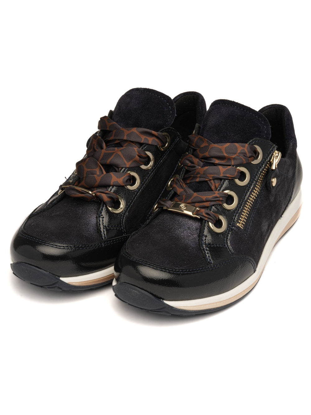 Ara Osaka Navy H Fit Trainers 12-64587-16