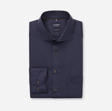 Load image into Gallery viewer, Olymp | Modern Regular Fit Fine Cotton Shirt in Navy Marine | 1294 84 14