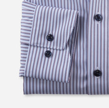 Load image into Gallery viewer, Olymp 1318 44 39 | Navy &amp; Burgundy Striped Shirt in Modern Fit