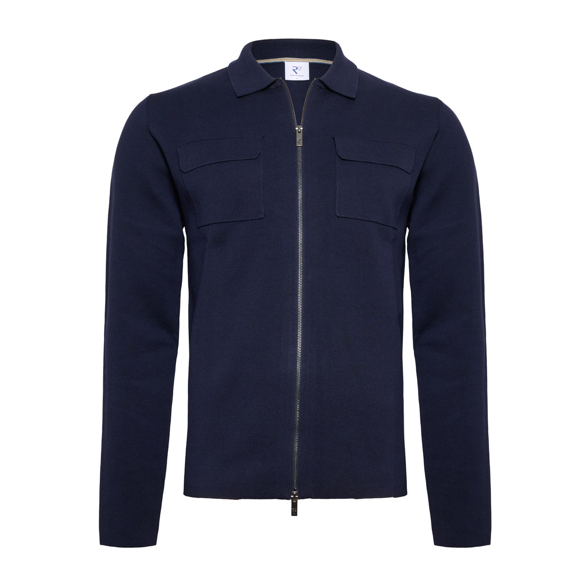 R2 Amsterdam Navy Knitted Overshirt 134.knitovershirt.002 10