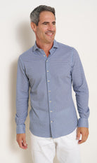 R2 Amsterdam Navy &amp; Brown Printed Shirt 134.WSP.008 10