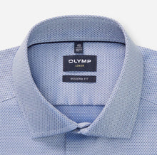 Load image into Gallery viewer, Olymp Blue Print Shirt 1356 74 19