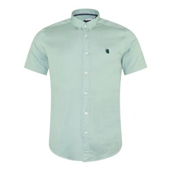 Remus Uomo 13570ss 32 | Slim Fit Short Sleeve Shirt in Green