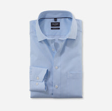 Load image into Gallery viewer, Olymp Blue Bengal Stripe Shirt 1358 74 11