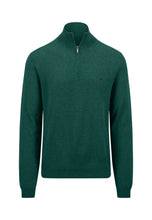 Load image into Gallery viewer, Fynch Hatton | Wool 1/2 Zip Jumper in Emerald Green | 1414 802 707