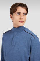 Paul Shark Merino Wool Zip Knit in Indigo 15311103 635