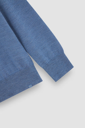 Paul Shark Merino Wool Zip Knit in Indigo 15311103 635