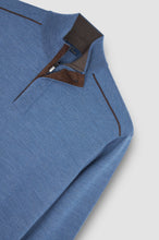 Load image into Gallery viewer, Paul Shark Merino Wool Zip Knit in Indigo 15311103 635