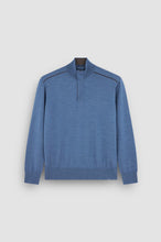 Load image into Gallery viewer, Paul Shark Merino Wool Zip Knit in Indigo 15311103 635