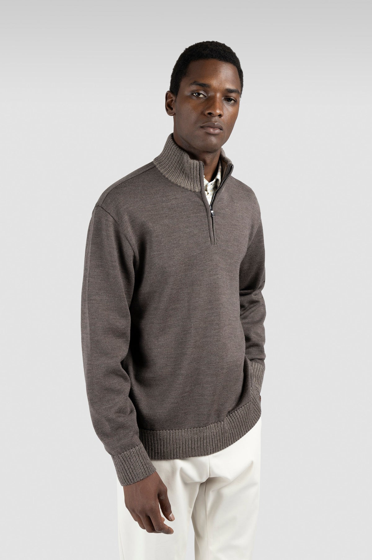 Paul Shark Zip Knit Falcon Brown 15311108