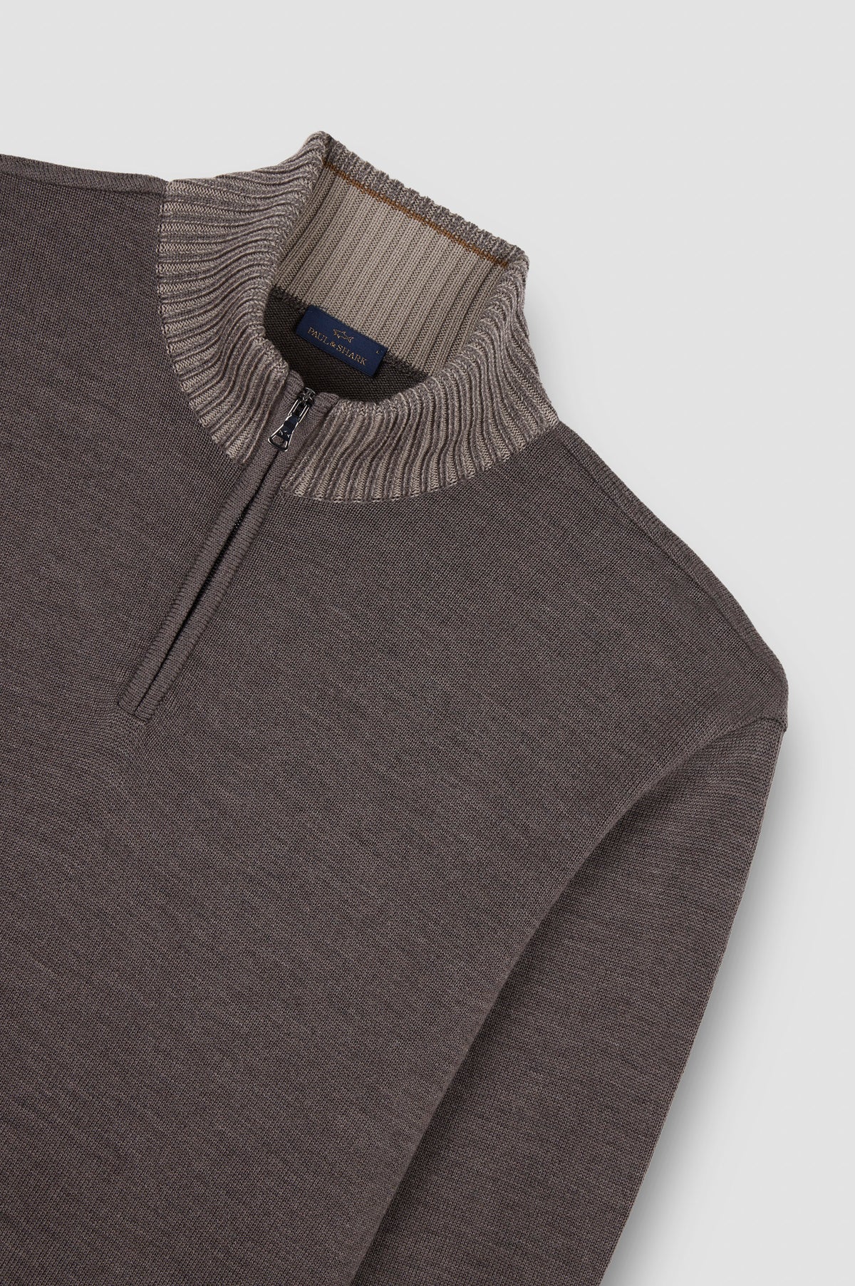 Paul Shark Zip Knit Falcon Brown 15311108
