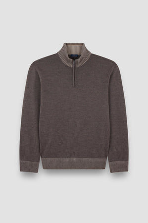 Paul Shark Zip Knit Falcon Brown 15311108