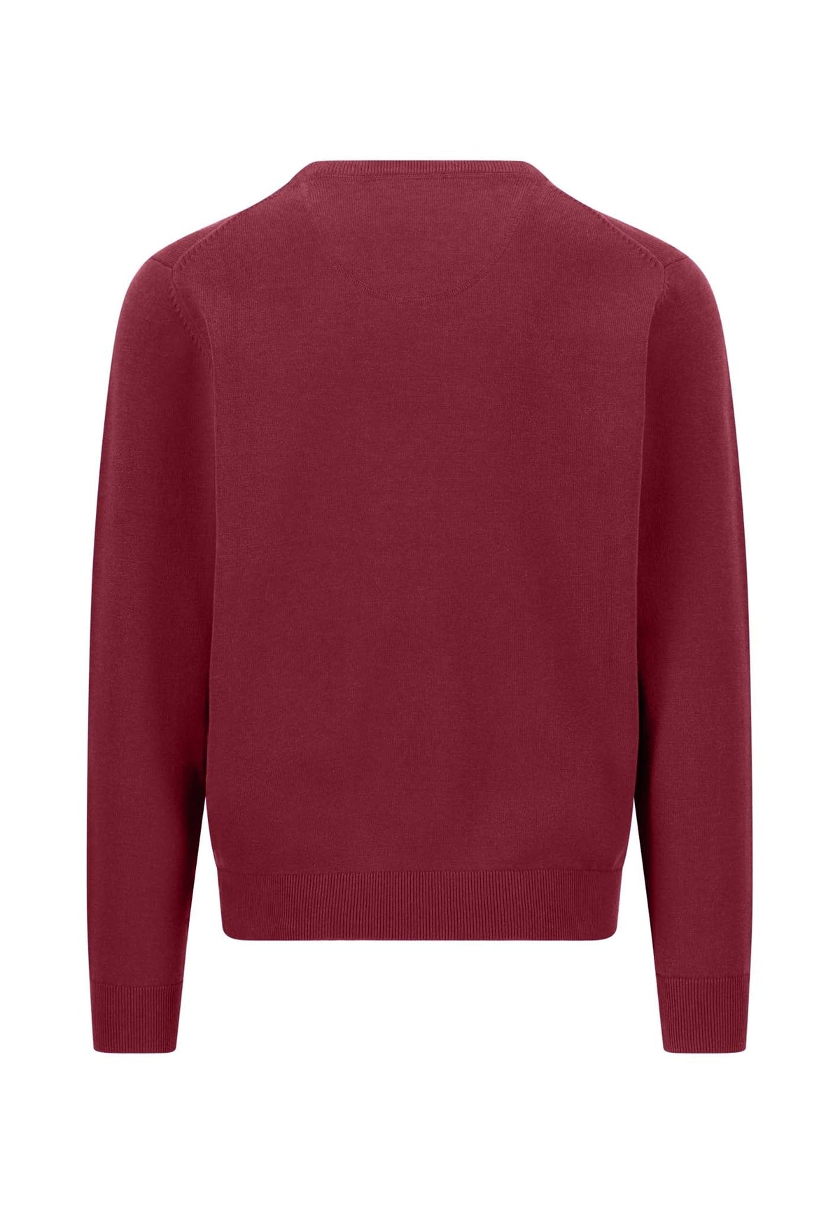 Fynch Hatton Brick Red Crew Knit 1614 210 346