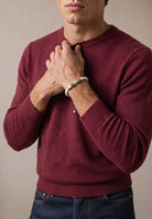 Fynch Hatton Brick Red Crew Knit 1614 210 346