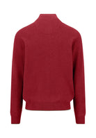 Fynch Hatton Brick Red Button Placket Jumper 1614 219 346