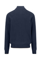 Fynch Hatton Ink Blue Button Placket Jumper 1614 219 661