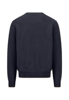 Fynch Hatton Navy Textured Crew Knit 1614 220 690