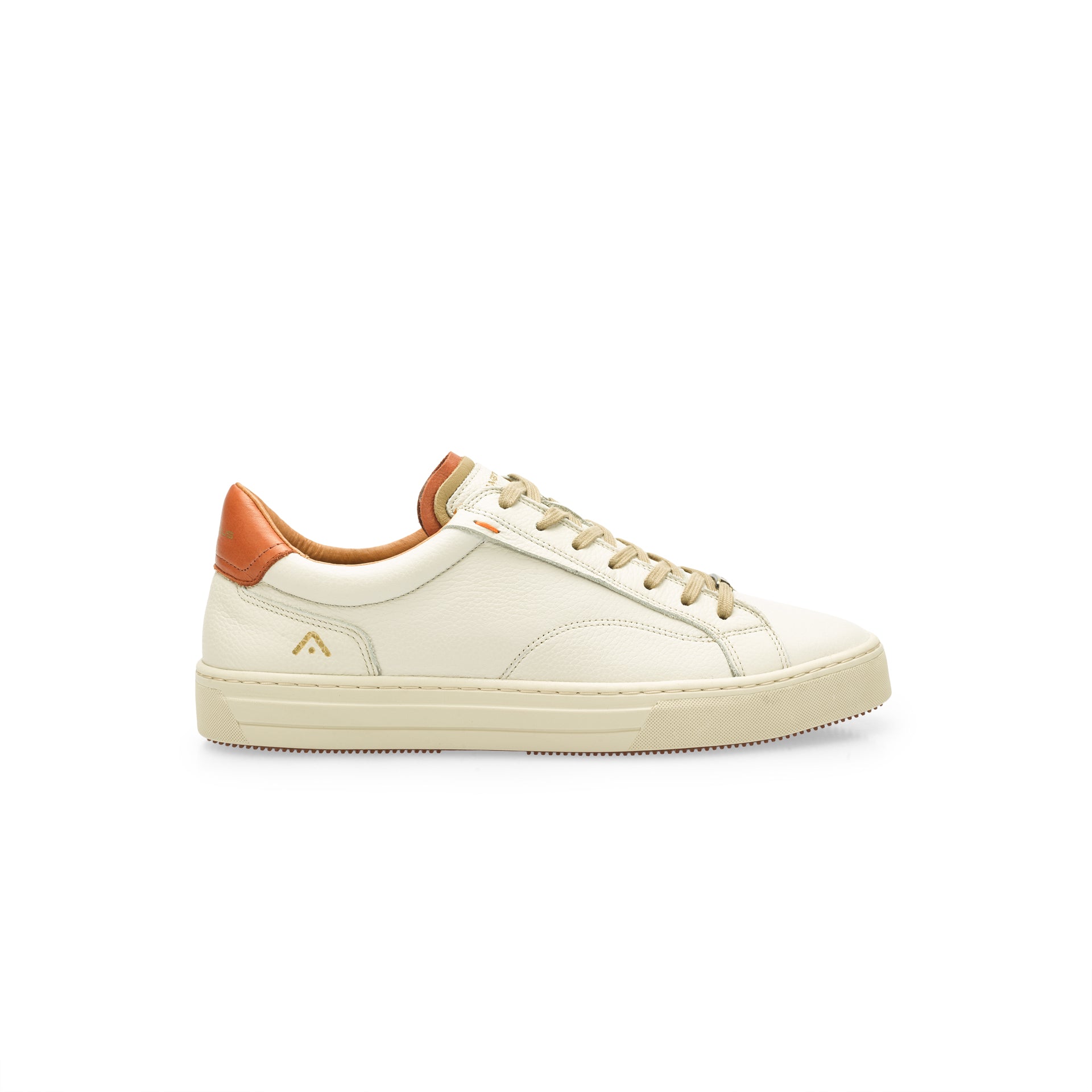 Orange and white sales sneakers