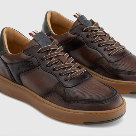 Ambitious Brown Leather Trainers 14095 7129am