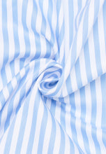 Load image into Gallery viewer, Eterna Light Blue Striped Shirt 1056 x11u 11