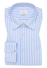 Load image into Gallery viewer, Eterna Light Blue Striped Shirt 1056 x11u 11