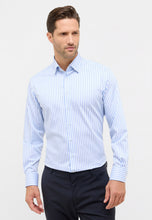 Load image into Gallery viewer, Eterna Light Blue Striped Shirt 1056 x11u 11