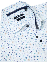 Load image into Gallery viewer, Remus Uomo 13172 18 | Tapered Fit White Shirt with Beige &amp; Blue Print