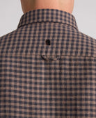 Remus Uomo Brown Navy Check Shirt 13404 47