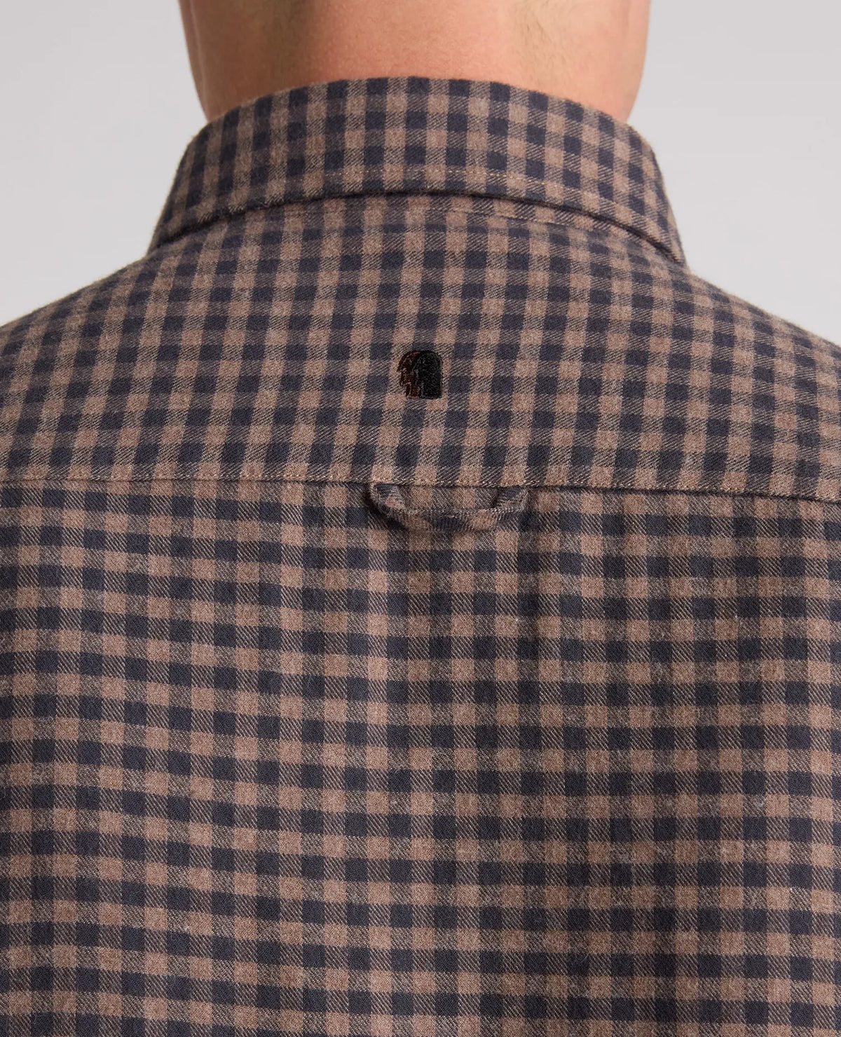 Remus Uomo Brown Navy Check Shirt 13404 47