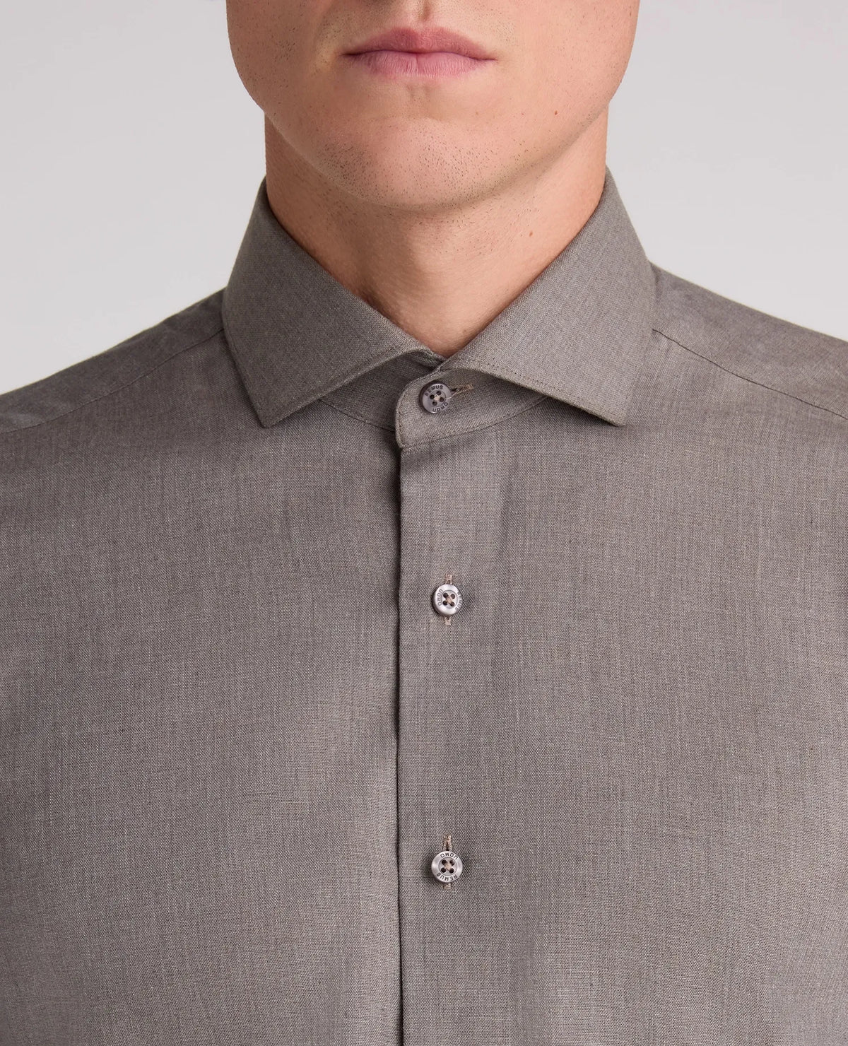 Remus Uomo Light Brown Formal Shirt 18757 43