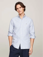 Tommy Hilfiger Stripe Shirt Blue and White mw0mw36238 0g0