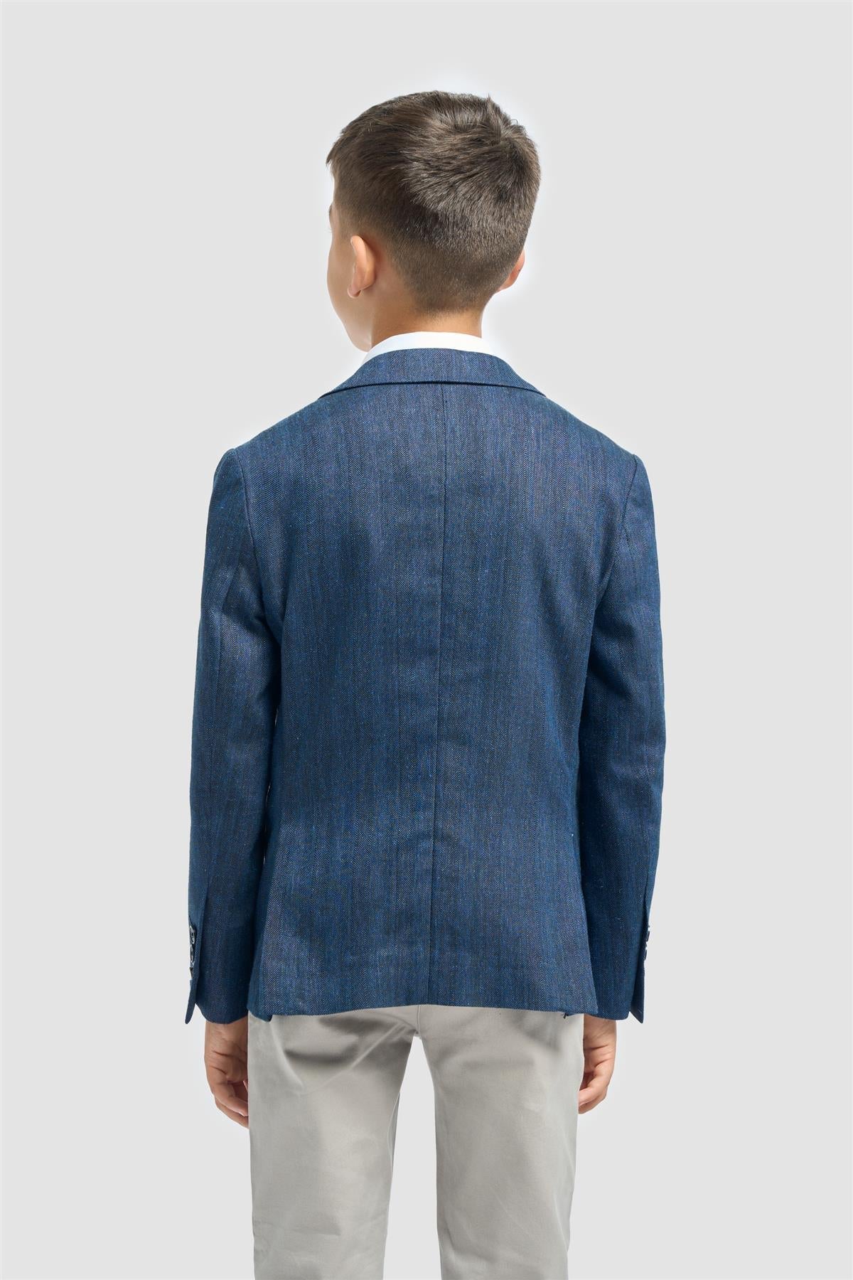 Cavani Boys Navy Blazer Luigi