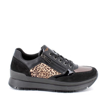 Load image into Gallery viewer, Igi Co Black Leopard Trainers 8676200