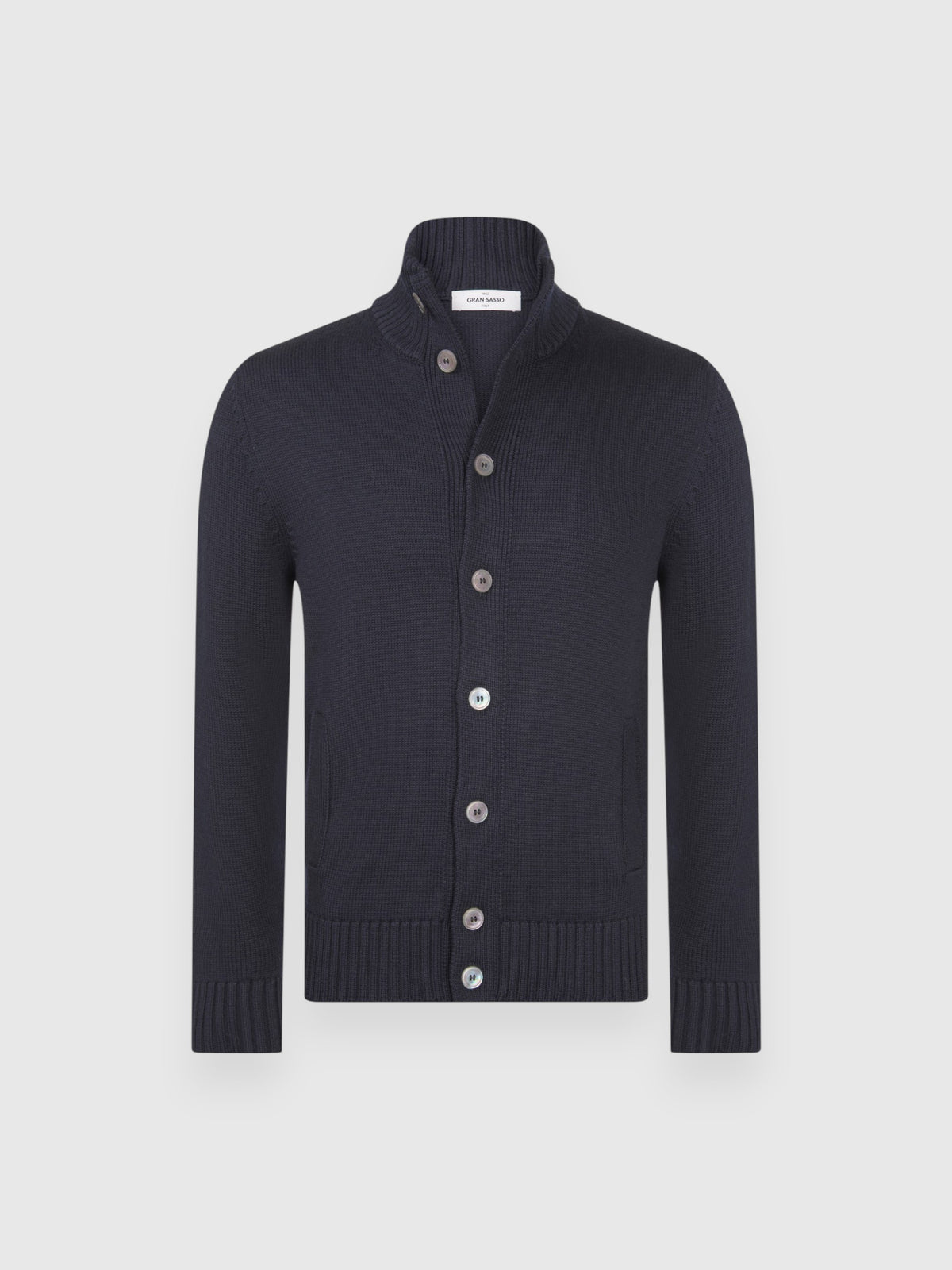 Gran Sasso Navy Button Cardigan 13108 14272 598
