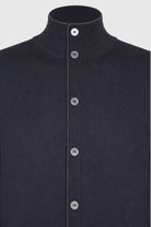 Gran Sasso Navy Merino Wool Button Cardigan 55160 14266 598