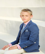 Load image into Gallery viewer, One Varones Boys Navy Jacket 10-04088 78